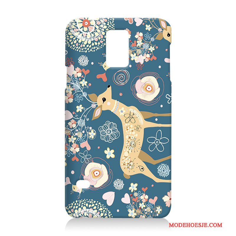 Hoesje Samsung Galaxy S5 Siliconen Telefoon Hard, Hoes Samsung Galaxy S5 Zacht Blauw Anti-fall