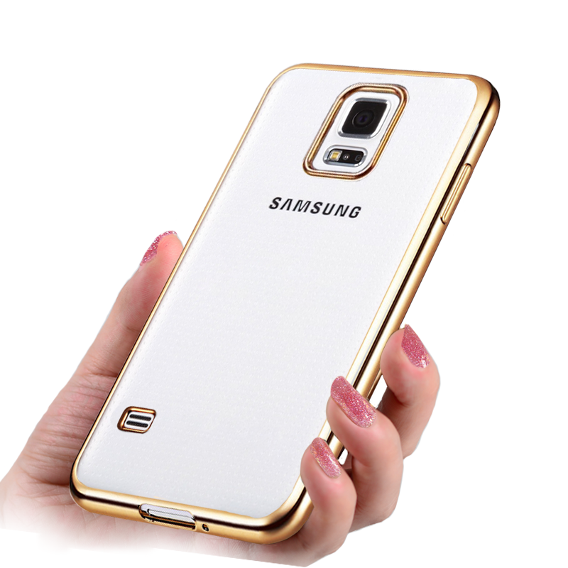 Hoesje Samsung Galaxy S5 Zacht Doorzichtig Anti-fall, Hoes Samsung Galaxy S5 Siliconen Dun Nieuw