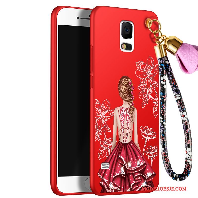 Hoesje Samsung Galaxy S5 Zacht Dun Schrobben, Hoes Samsung Galaxy S5 Scheppend Rood Persoonlijk