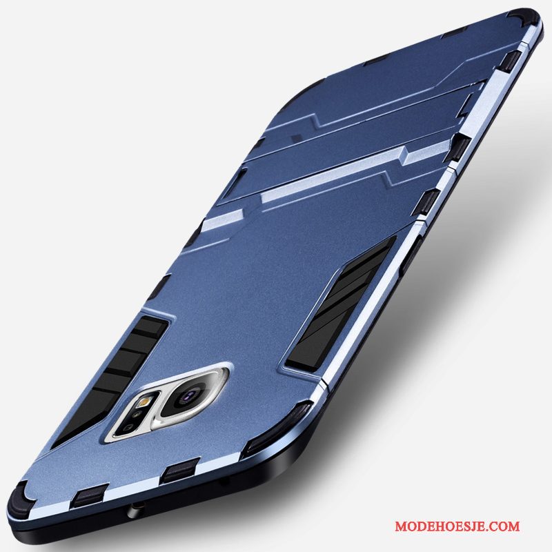 Hoesje Samsung Galaxy S6 Edge Siliconen Trend Anti-fall, Hoes Samsung Galaxy S6 Edge Bescherming Groentelefoon