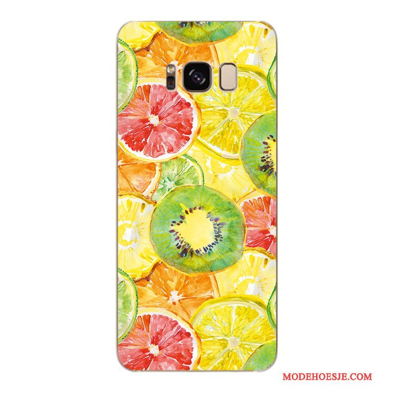 Hoesje Samsung Galaxy S6 Edge + Zacht Trendy Merk Bloemen, Hoes Samsung Galaxy S6 Edge + Bescherming Telefoon Geel