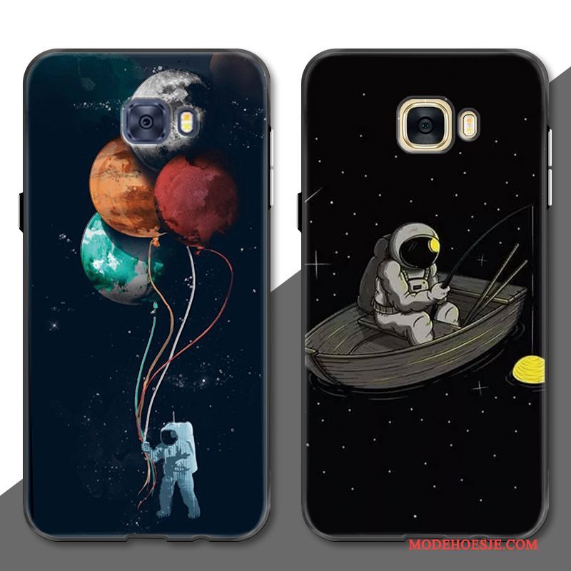 Hoesje Samsung Galaxy S7 Edge Scheppend Zwart Maand, Hoes Samsung Galaxy S7 Edge Bescherming Anti-falltelefoon