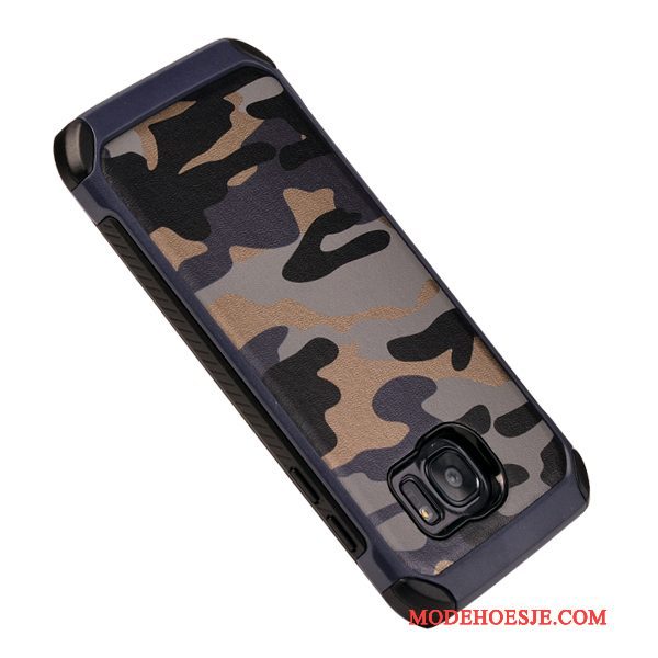 Hoesje Samsung Galaxy S7 Edge Siliconen Camouflage Anti-fall, Hoes Samsung Galaxy S7 Edge Bescherming Persoonlijktelefoon