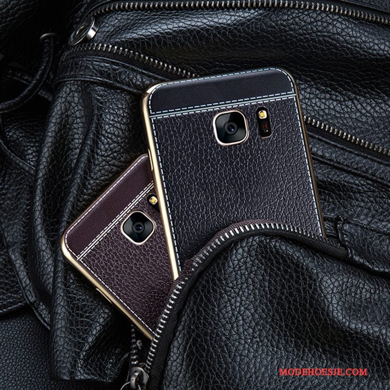Hoesje Samsung Galaxy S7 Edge Zacht Anti-fall Zwart, Hoes Samsung Galaxy S7 Edge Zakken Telefoon