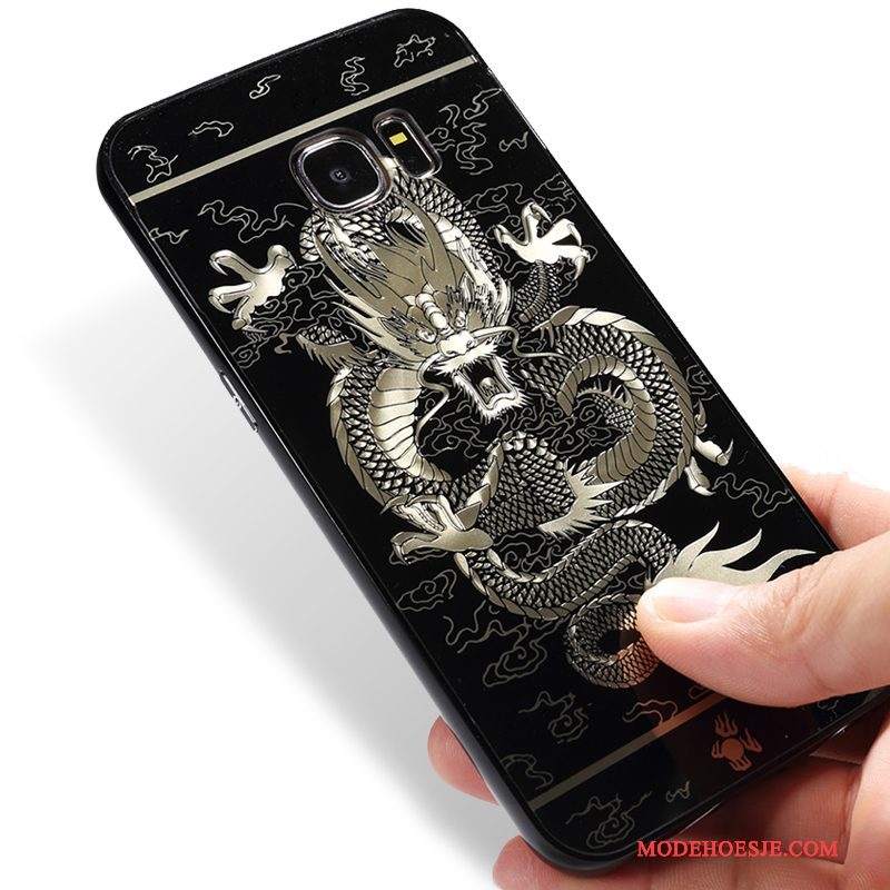 Hoesje Samsung Galaxy S7 Metaal Omlijsting Nieuw, Hoes Samsung Galaxy S7 Zwart Persoonlijk