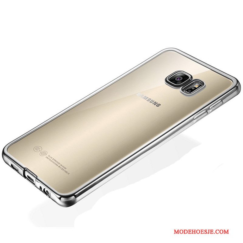 Hoesje Samsung Galaxy S7 Zacht Telefoon Zilver, Hoes Samsung Galaxy S7 Siliconen Doorzichtig