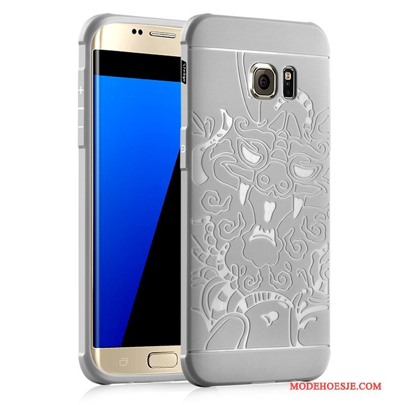 Hoesje Samsung Galaxy S7 Zacht Trend Dun, Hoes Samsung Galaxy S7 Siliconen Anti-falltelefoon