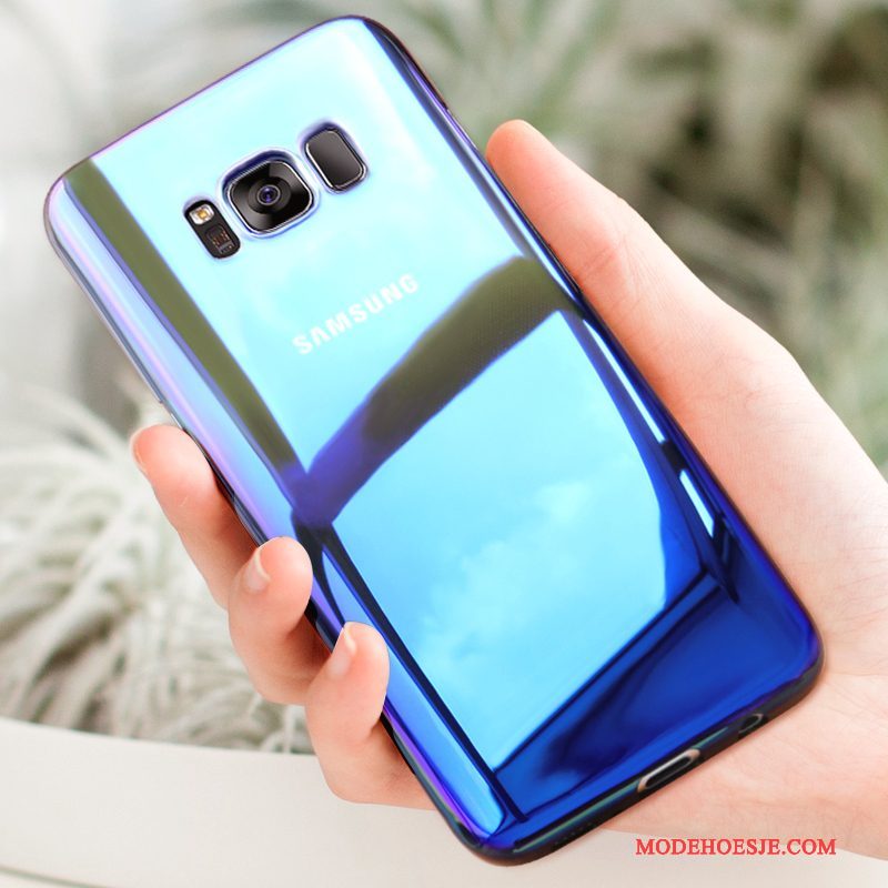Hoesje Samsung Galaxy S8 Bescherming Doorzichtig Blauw, Hoes Samsung Galaxy S8 Zakken Anti-falltelefoon