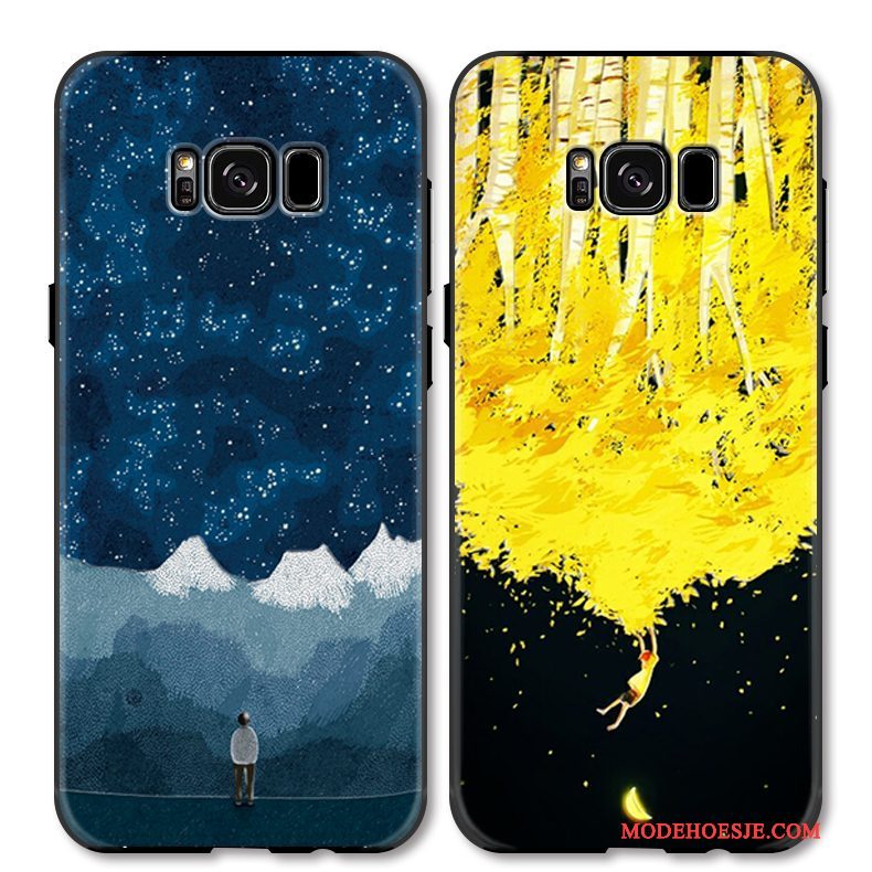 Hoesje Samsung Galaxy S8 Bescherming Geeltelefoon, Hoes Samsung Galaxy S8 Zakken Hanger Anti-fall