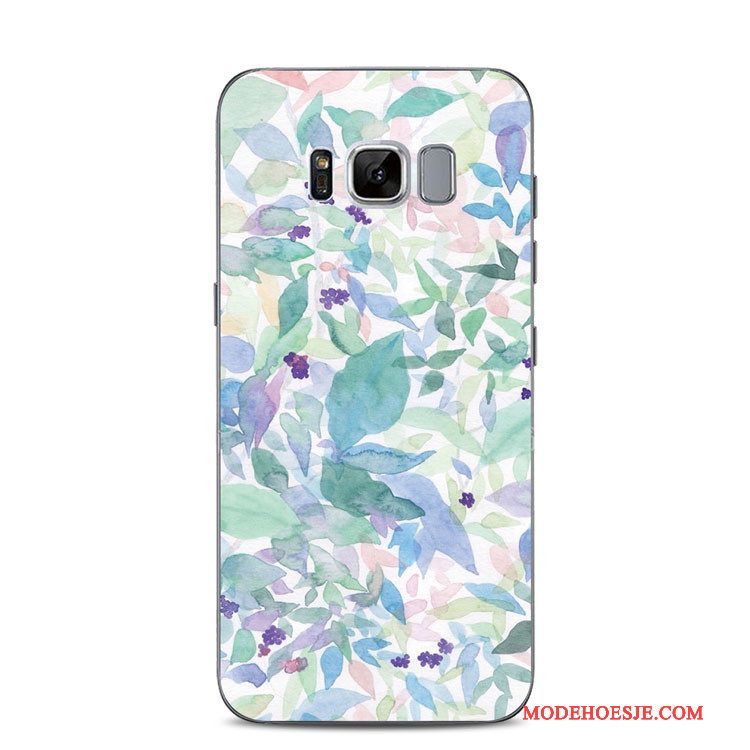 Hoesje Samsung Galaxy S8+ Siliconen Anti-falltelefoon, Hoes Samsung Galaxy S8+ Zacht Vers Blauw