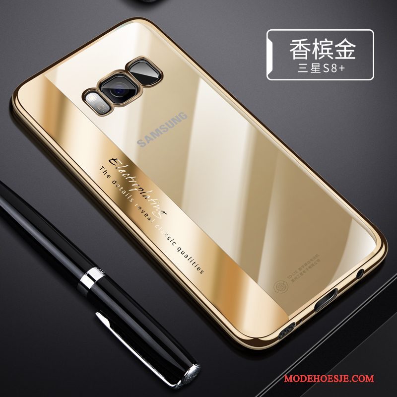 Hoesje Samsung Galaxy S8+ Zacht Anti-fall Trend, Hoes Samsung Galaxy S8+ Bescherming Goudtelefoon