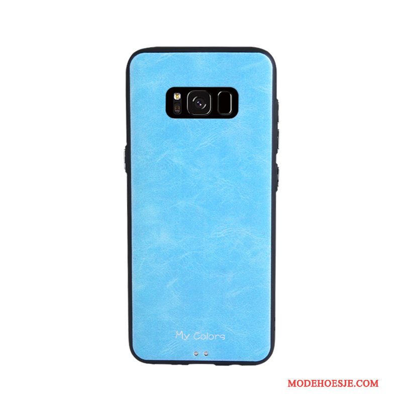 Hoesje Samsung Galaxy S8 Zacht Blauw Bedrijf, Hoes Samsung Galaxy S8 Bescherming Telefoon