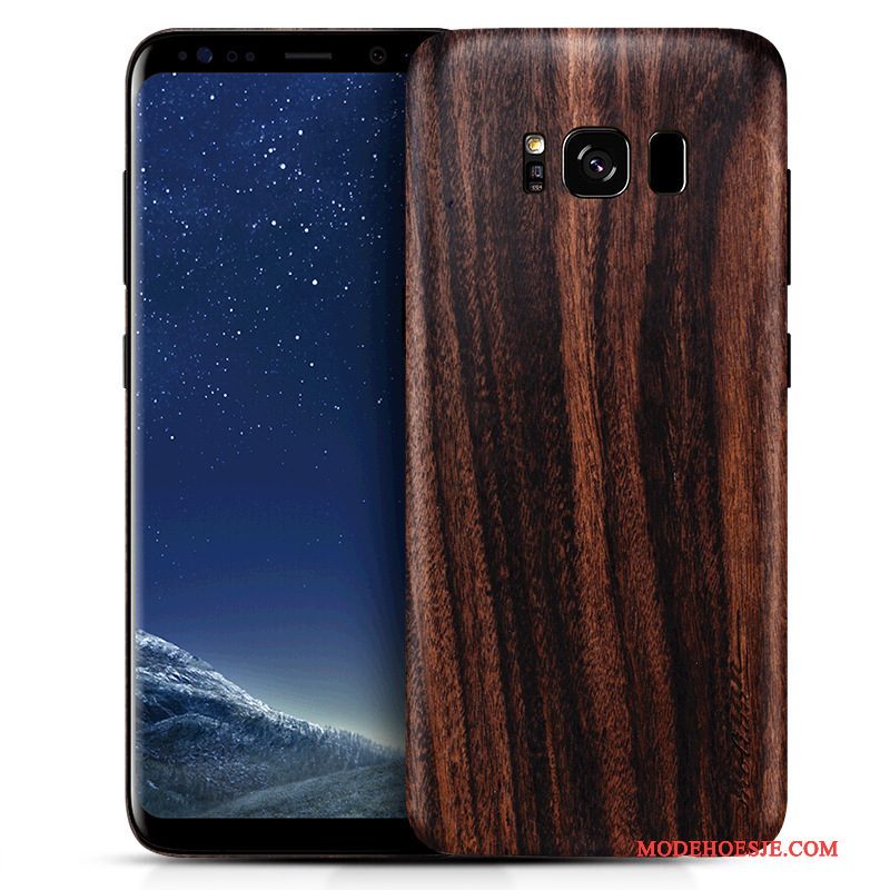 Hoesje Samsung Galaxy S8+ Zakken Duntelefoon, Hoes Samsung Galaxy S8+ Bescherming Massief Hout