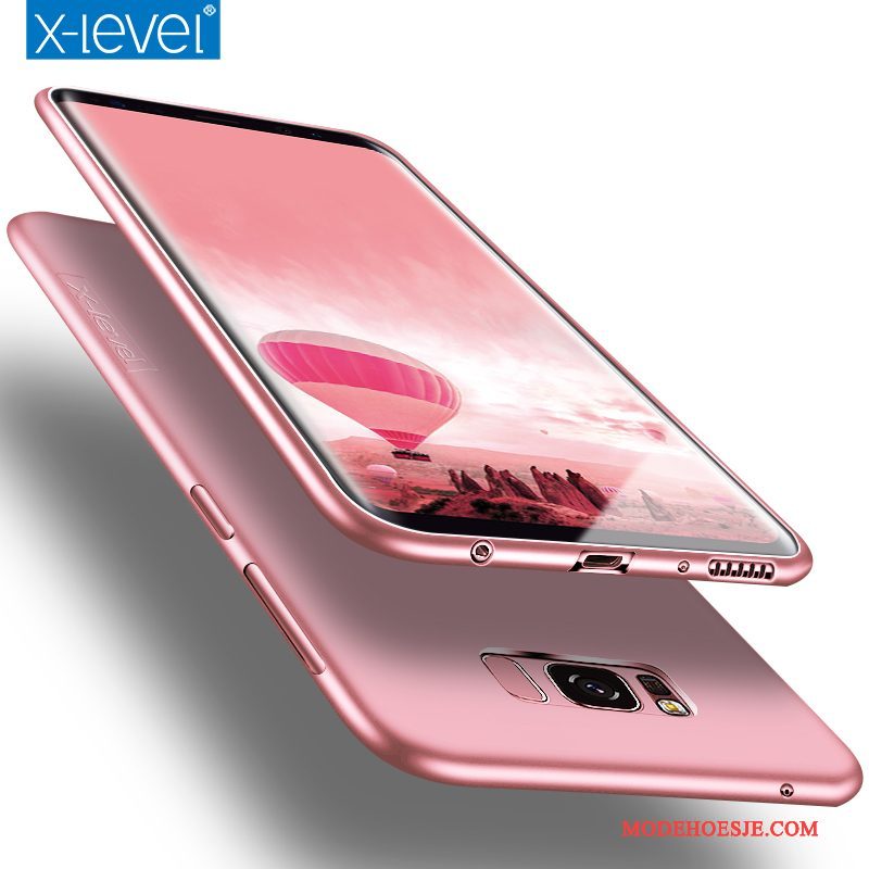 Hoesje Samsung Galaxy S8+ Zakken Rozetelefoon, Hoes Samsung Galaxy S8+ Bescherming Schrobben Dun