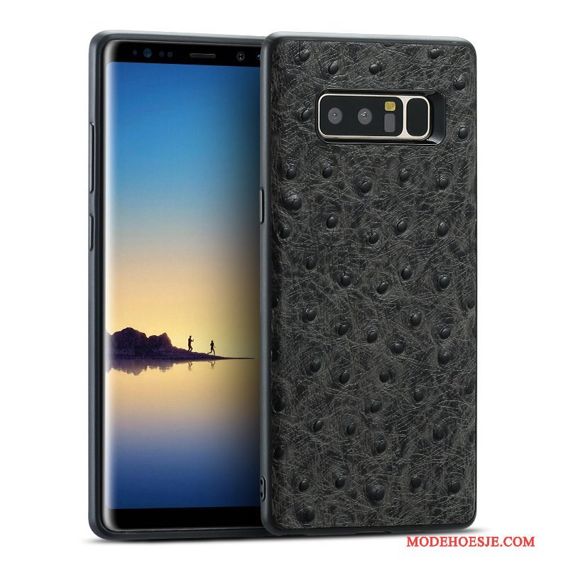 Hoesje Samsung Galaxy S8+ Zakken Telefoon Zwart, Hoes Samsung Galaxy S8+ Leer Persoonlijk Anti-fall