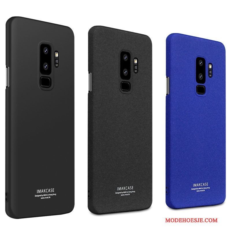 Hoesje Samsung Galaxy S9 Bescherming Blauw Trend, Hoes Samsung Galaxy S9 Scheppend Antislip Schrobben