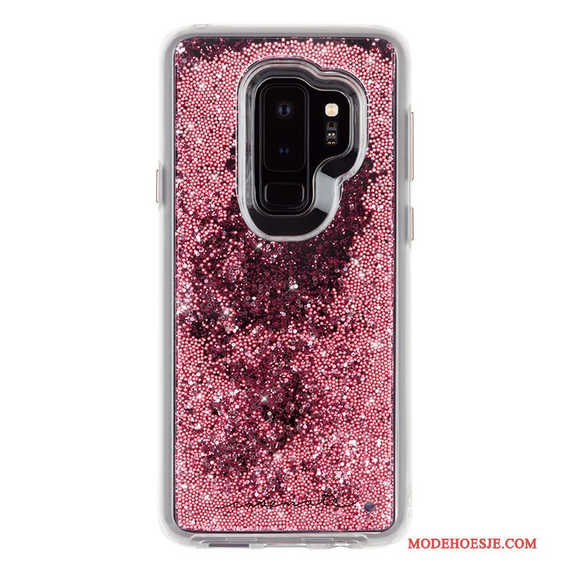 Hoesje Samsung Galaxy S9 Mode Anti-fall Drijfzand, Hoes Samsung Galaxy S9 Bescherming Roodtelefoon