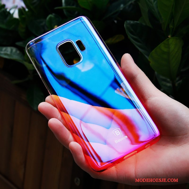 Hoesje Samsung Galaxy S9 Scheppend Blauw Trend, Hoes Samsung Galaxy S9 Bescherming Telefoon Hard