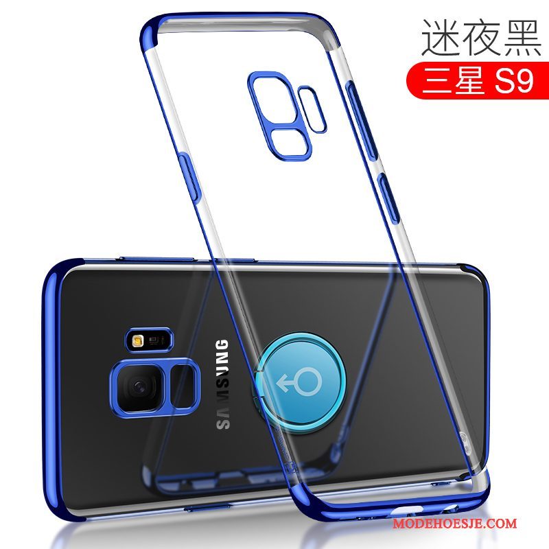 Hoesje Samsung Galaxy S9 Siliconen Doorzichtig Trendy Merk, Hoes Samsung Galaxy S9 Zakken Donkerblauwtelefoon