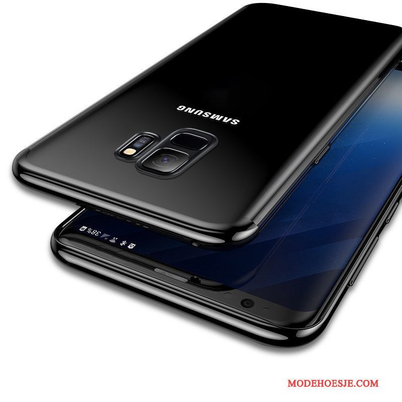 Hoesje Samsung Galaxy S9 Zacht Doorzichtig Mini, Hoes Samsung Galaxy S9 Siliconen Zwarttelefoon