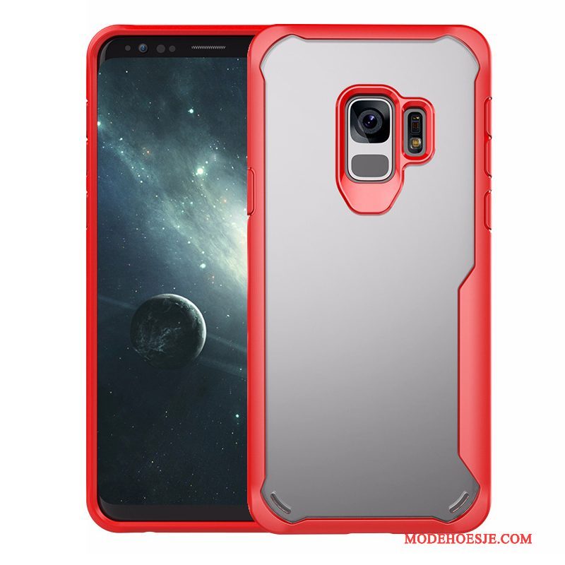 Hoesje Samsung Galaxy S9 Zacht Rood Doorzichtig, Hoes Samsung Galaxy S9 Zakken Gasbagtelefoon