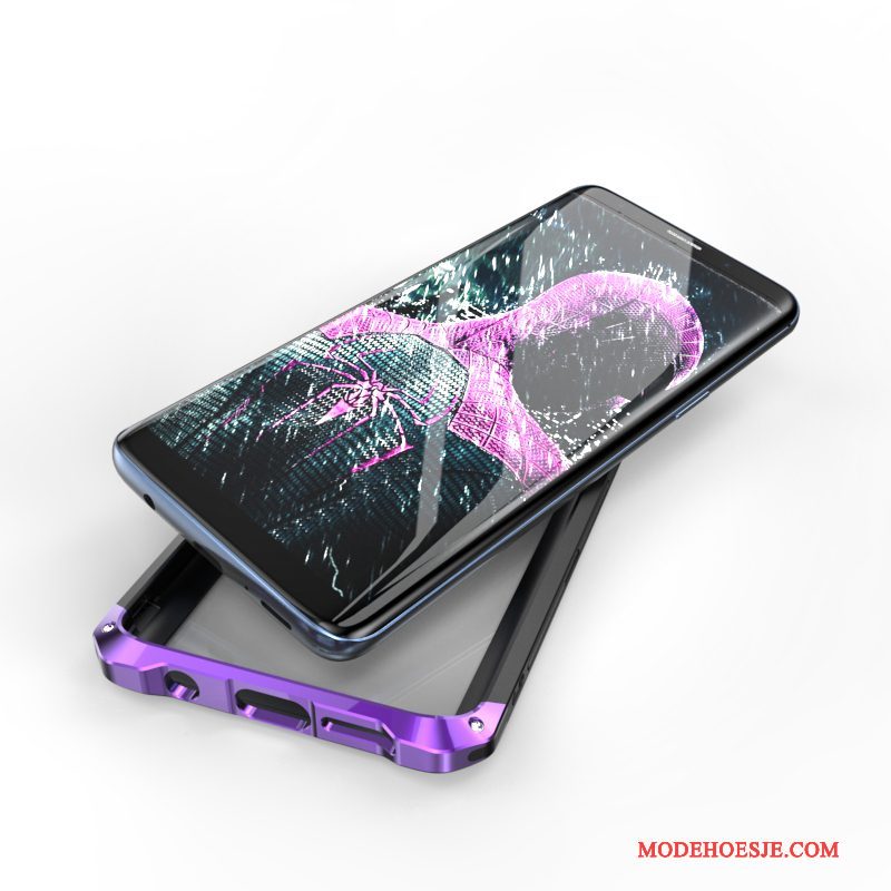 Hoesje Samsung Galaxy S9+ Zakken Anti-falltelefoon, Hoes Samsung Galaxy S9+ Scheppend Purper Persoonlijk