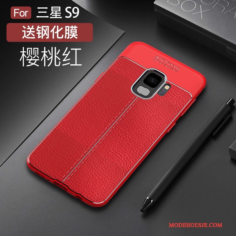 Hoesje Samsung Galaxy S9 Zakken Dun Rood, Hoes Samsung Galaxy S9 Bescherming Anti-falltelefoon