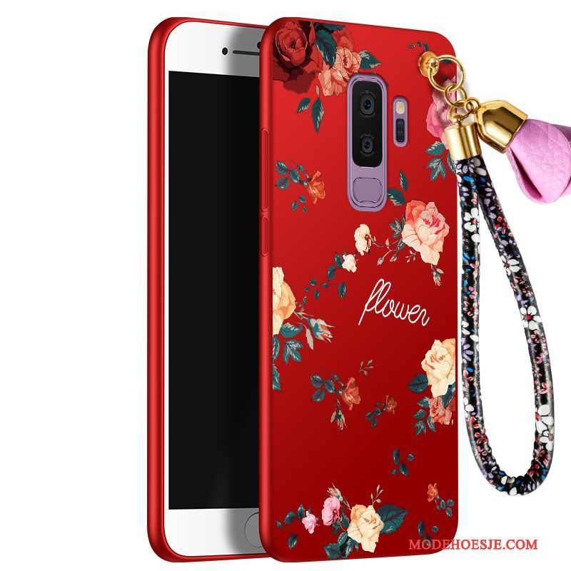 Hoesje Samsung Galaxy S9 Zakken Rood Anti-fall, Hoes Samsung Galaxy S9 Zacht Trendtelefoon