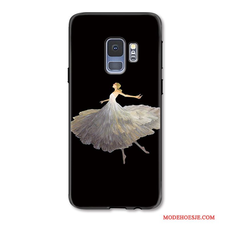 Hoesje Samsung Galaxy S9 Zakken Schrobben Anti-fall, Hoes Samsung Galaxy S9 Scheppend Zwart Persoonlijk