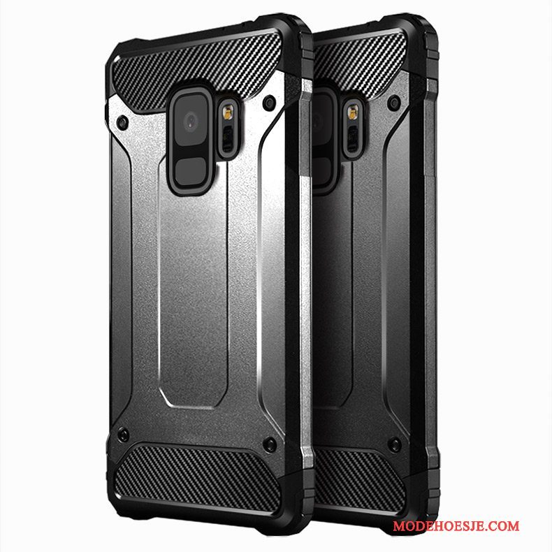 Hoesje Samsung Galaxy S9 Zakken Telefoon Zilver, Hoes Samsung Galaxy S9 Siliconen Hard Anti-fall