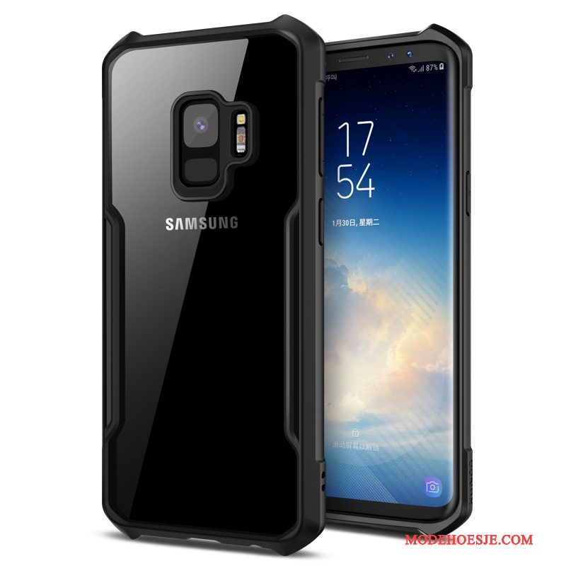 Hoesje Samsung Galaxy S9 Zakken Zwarttelefoon, Hoes Samsung Galaxy S9 Bescherming Dun Gasbag