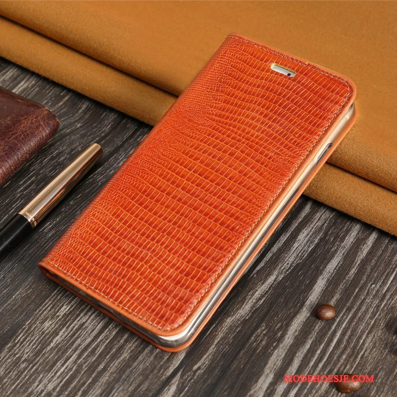 Hoesje Sony Xperia C4 Leer Kaart Oranje, Hoes Sony Xperia C4 Bescherming Patroon Bedrijf