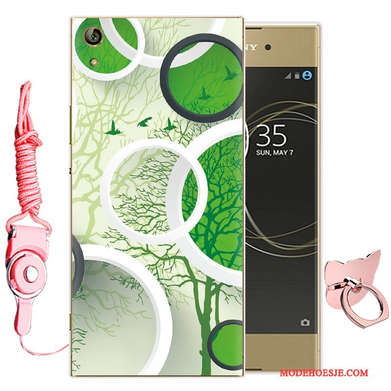 Hoesje Sony Xperia L1 Zacht Groentelefoon, Hoes Sony Xperia L1 Bescherming