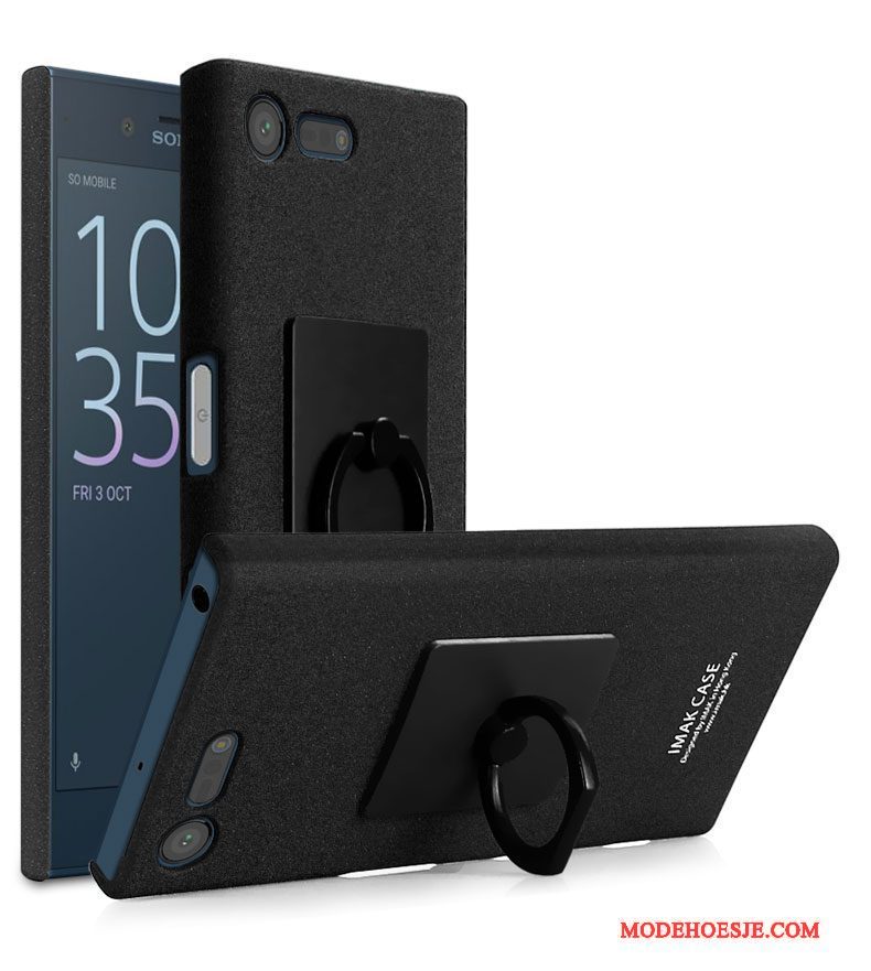 Hoesje Sony Xperia X Compact Ondersteuning Telefoon Zwart, Hoes Sony Xperia X Compact Bescherming Schrobben Kleur