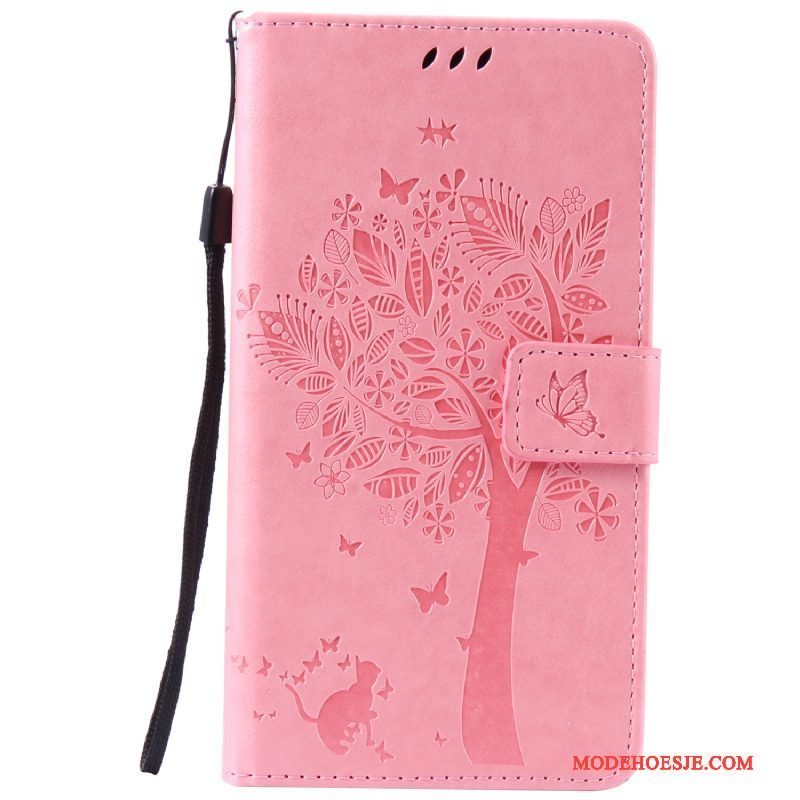 Hoesje Sony Xperia Xa Ultra Folio Anti-falltelefoon, Hoes Sony Xperia Xa Ultra Leer Roze