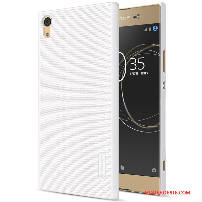 Hoesje Sony Xperia Xa1 Ultra Hard Goud, Hoes Sony Xperia Xa1 Ultra Telefoon Wit