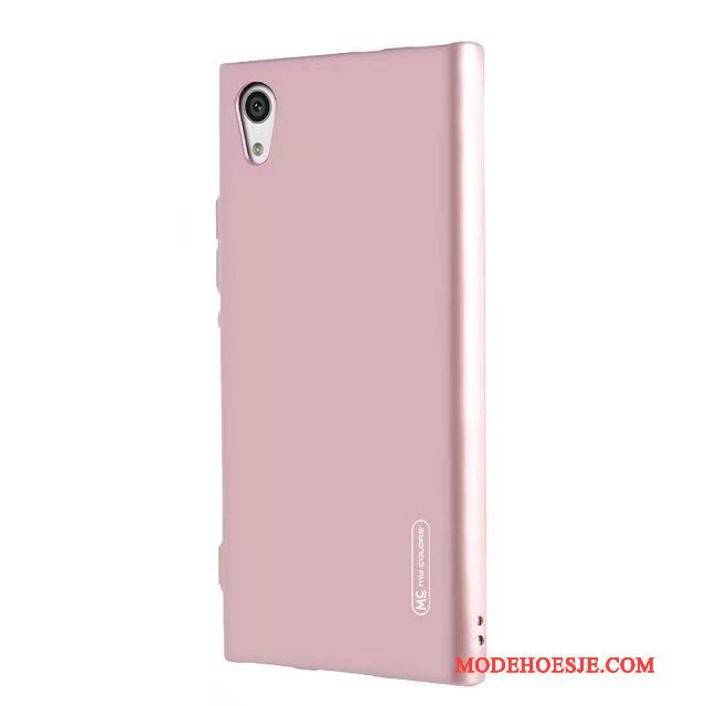 Hoesje Sony Xperia Xa1 Ultra Zakken Telefoon Dun, Hoes Sony Xperia Xa1 Ultra Zacht Anti-fall Roze