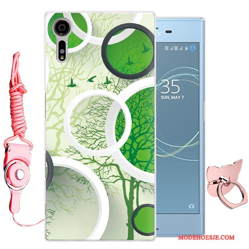 Hoesje Sony Xperia Xz Zacht Groentelefoon, Hoes Sony Xperia Xz Bescherming