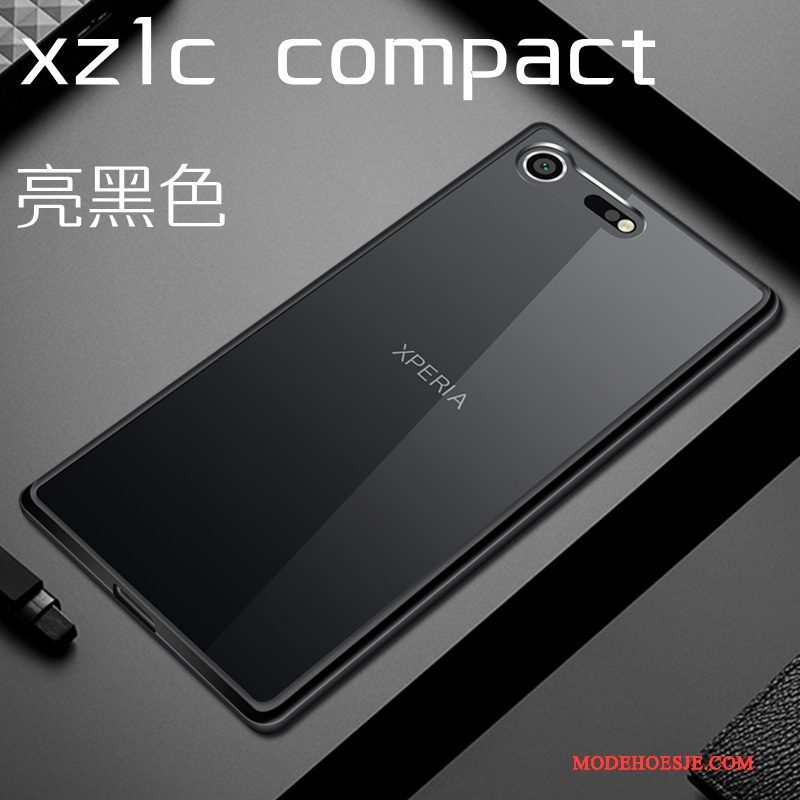 Hoesje Sony Xperia Xz1 Compact Bescherming Doorzichtig Hard, Hoes Sony Xperia Xz1 Compact Telefoon Zwart