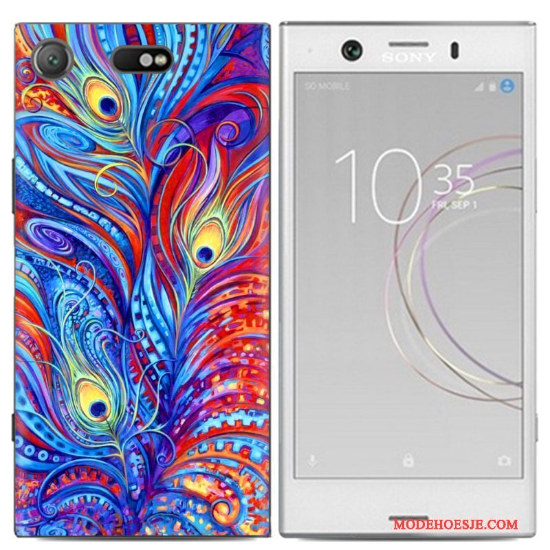 Hoesje Sony Xperia Xz1 Compact Geschilderd Telefoon Persoonlijk, Hoes Sony Xperia Xz1 Compact Spotprent Trend Anti-fall