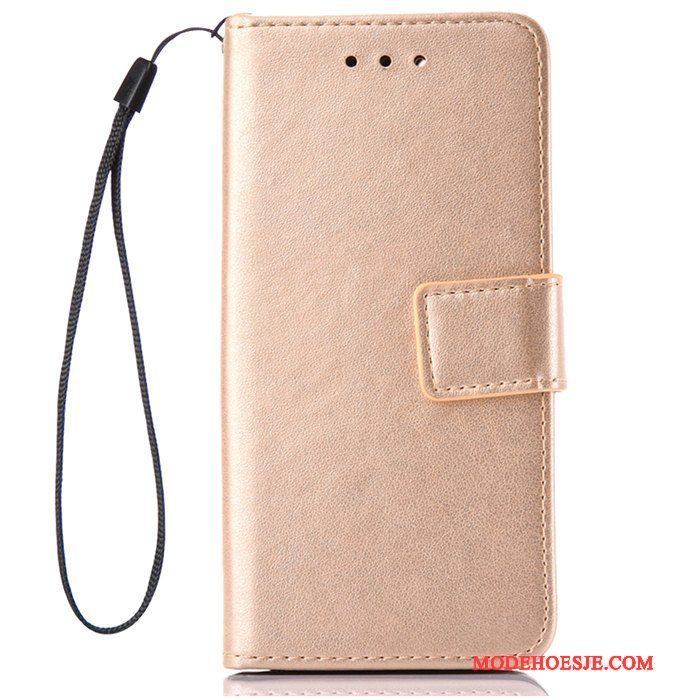 Hoesje Sony Xperia Z5 Bescherming Goudtelefoon, Hoes Sony Xperia Z5 Leer Anti-fall