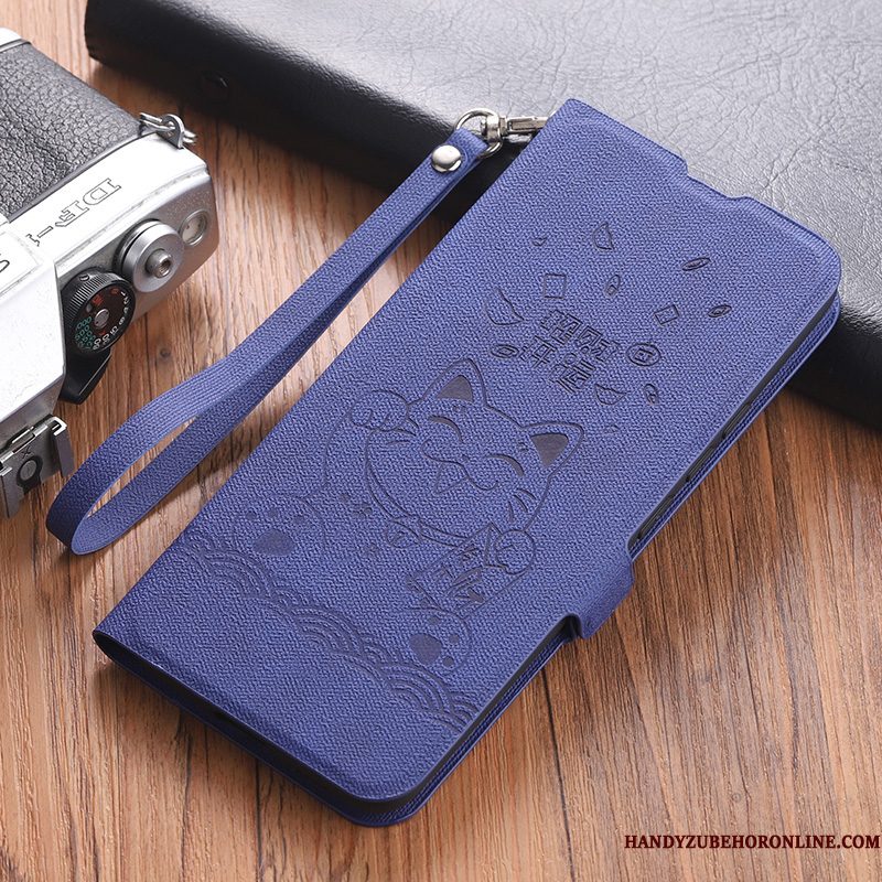 Hoesje Xiaomi Mi 10 Pro Folio Telefoon Persoonlijk, Hoes Xiaomi Mi 10 Pro Scheppend Mini Blauw
