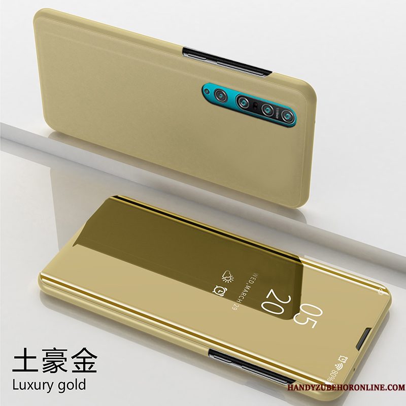 Hoesje Xiaomi Mi 10 Pro Mode Goud Mini, Hoes Xiaomi Mi 10 Pro Leer Tempereren Persoonlijk