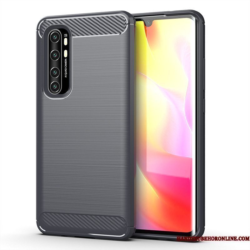 Hoesje Xiaomi Mi Note 10 Lite Zacht Zijde Grijs, Hoes Xiaomi Mi Note 10 Lite Bescherming Minitelefoon