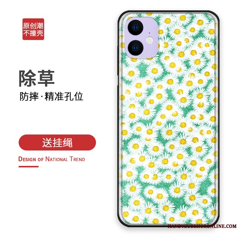 Hoesje iPhone 11 Bescherming Groen Pas, Hoes iPhone 11 Siliconen Anti-falltelefoon