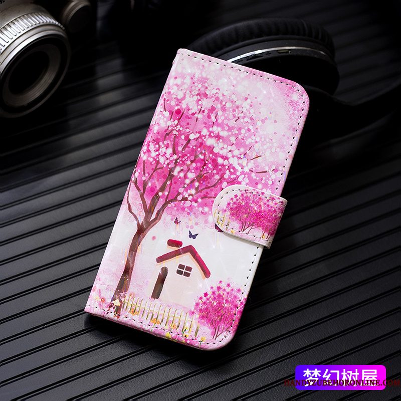 Hoesje iPhone 11 Folio Telefoon Roze, Hoes iPhone 11 Leer