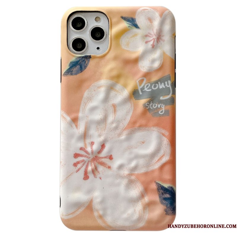 Hoesje iPhone 11 Pro Kunsttelefoon, Hoes iPhone 11 Pro Roze Bloemen