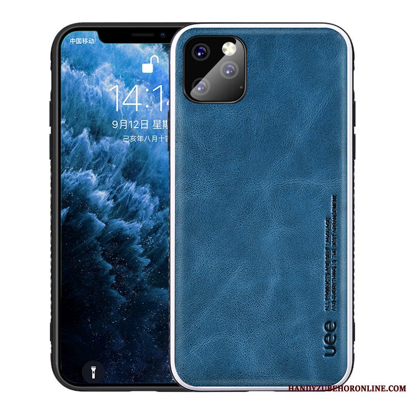 Hoesje iPhone 11 Pro Max Bescherming Telefoon Blauw, Hoes iPhone 11 Pro Max Zakken Anti-fall Nieuw