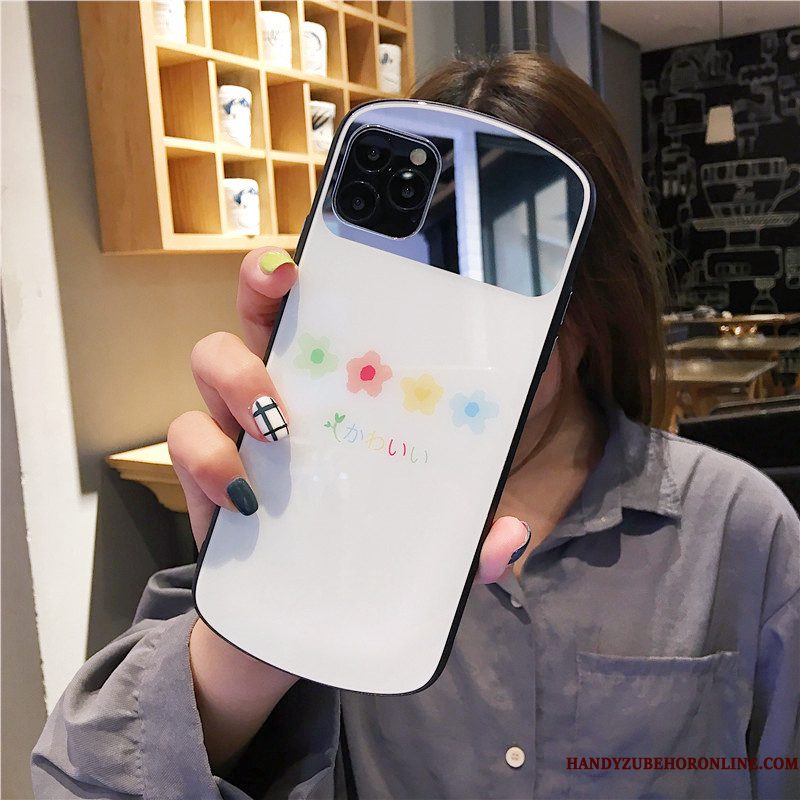 Hoesje iPhone 11 Pro Max Bloemen Wit, Hoes iPhone 11 Pro Max Hard Vers