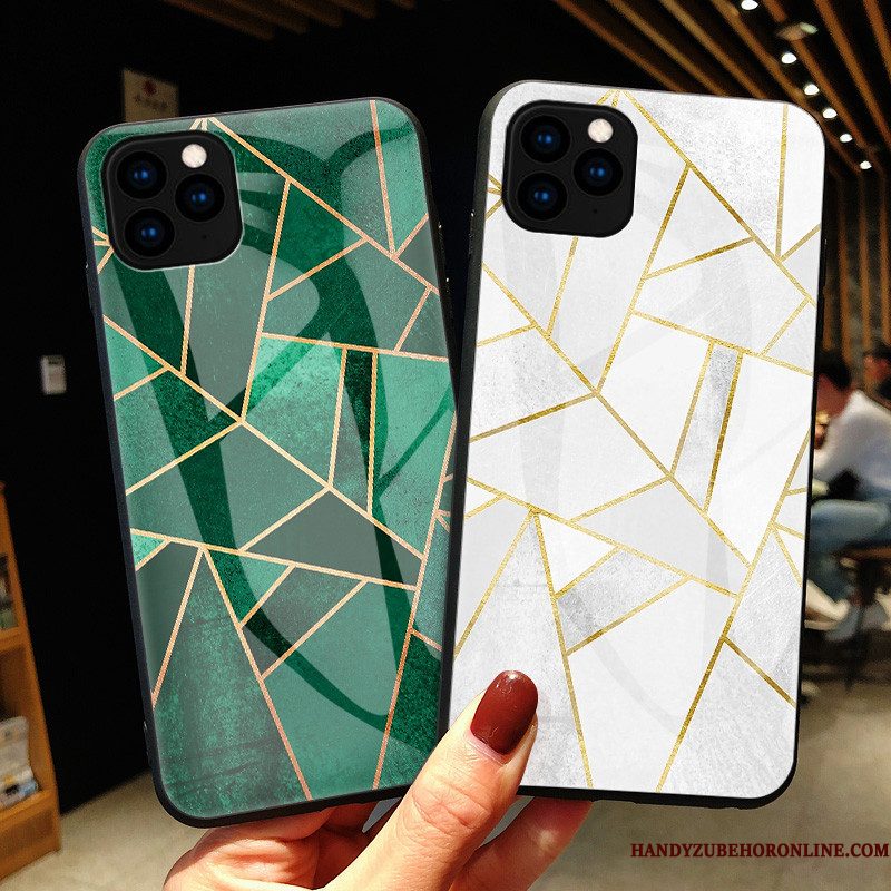 Hoesje iPhone 11 Pro Max Mode Patroon Lovers, Hoes iPhone 11 Pro Max Zakken Persoonlijk Groen